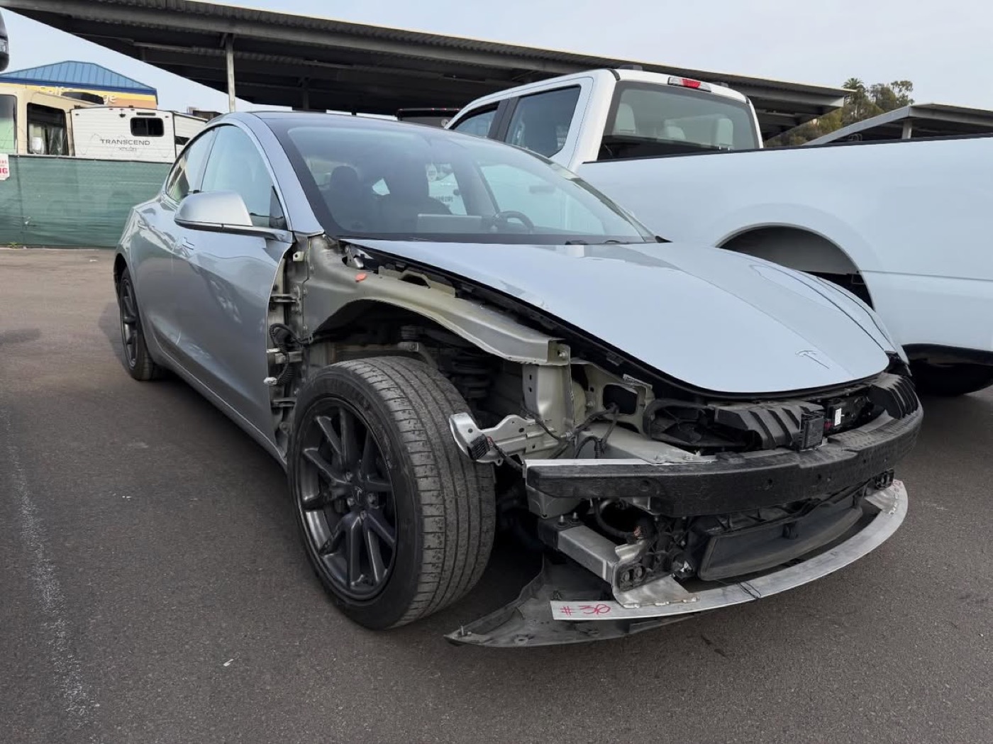 Tesla Model 3 — front end